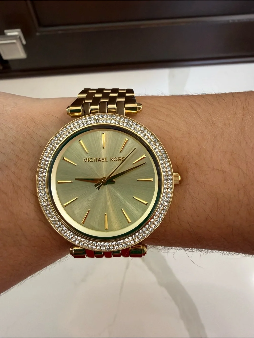 Michael Kors Gold Diamond-Accent Women’s Watch